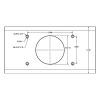 TACO T-Top Extrusion Plate Pre-Drilled for Grand Slams - 20" - Pair