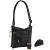 Bulldog Cross Body Style Purse w/Holster Black 9.5 Inch x 9.5 In x 1.5 Inch
