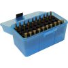 MTM Deluxe Ammo Box 50 Round 223 Rem/7.62 x 37 (Clear Blue)